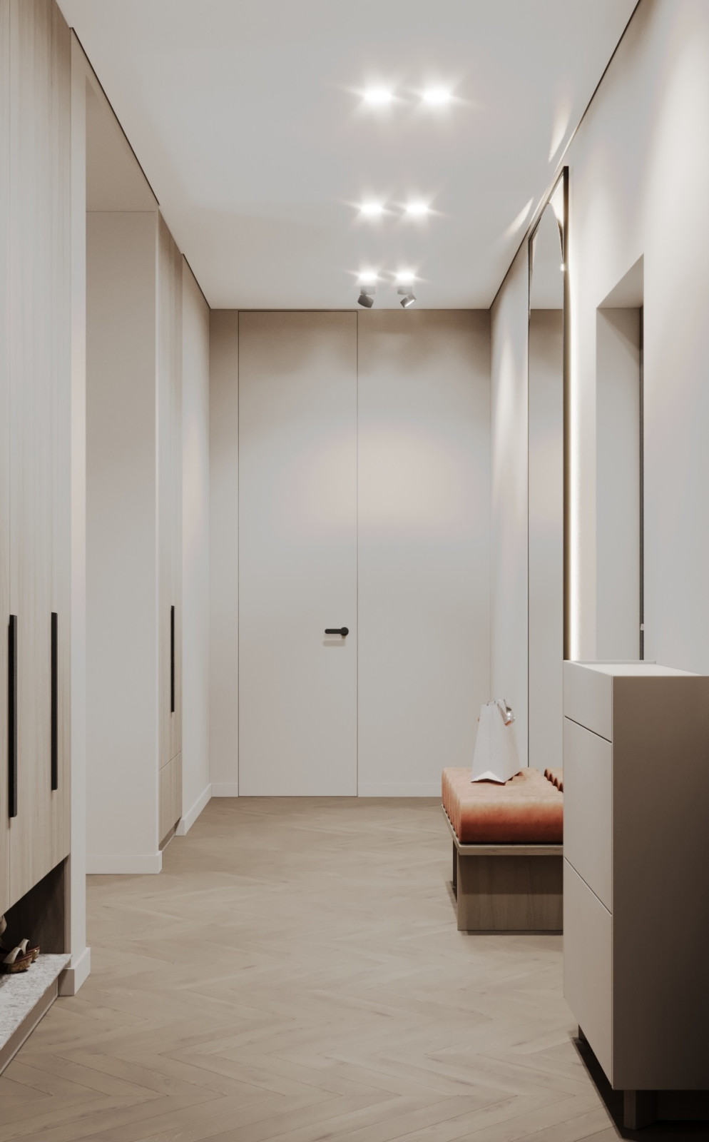 Двух комнатная квартира в стиле эко минимализм. 2023-24 г