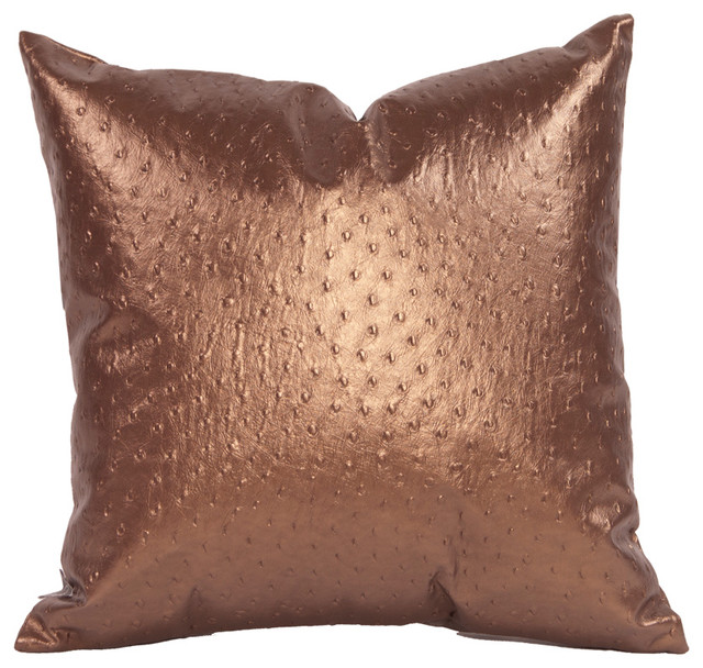 Howard Elliott Ostrich Copper 16" x 16" Pillow