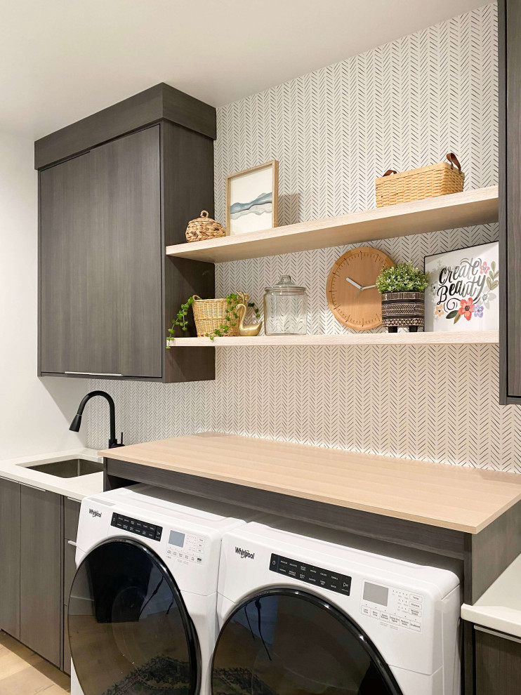 This is an example of a scandinavian laundry room in Other.