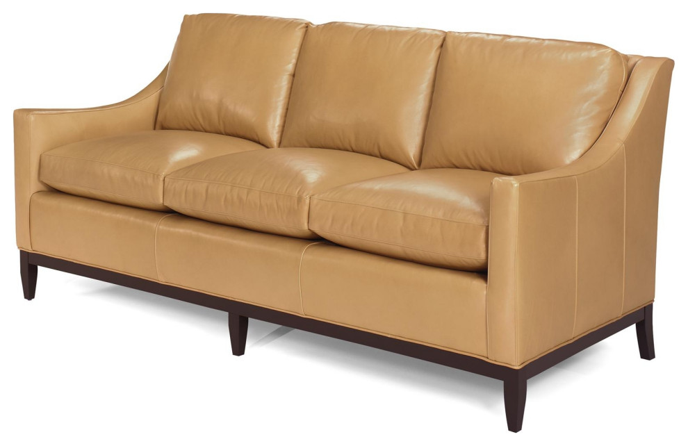 Leather Sofa Classic Chic Top Grain Leather Wood HandCrafted in