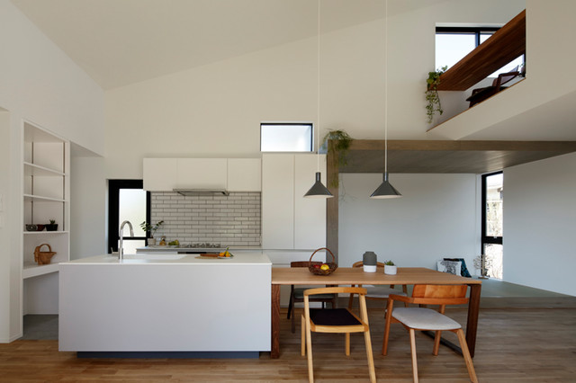 上田町の家 minimalistisch-esszimmer