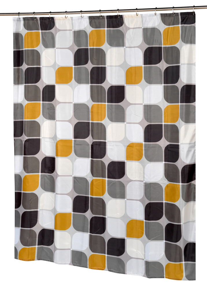 "Metro" Stall Size Fabric Shower Curtain