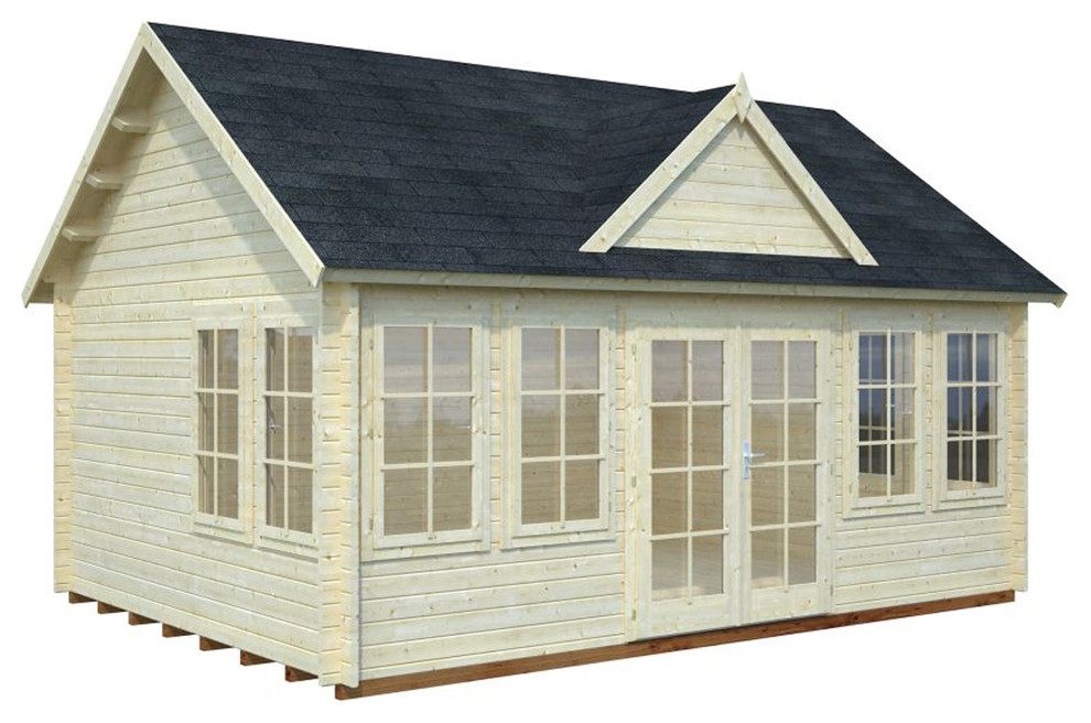 Bzbcabins Lakeview Log Cabin Kit 209 Sq Ft Inside 17 X 12 6