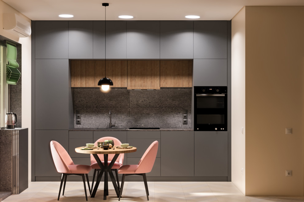 Проект однокомнатной квартиры 37 кв.м ЖК Славянка, Краснодар