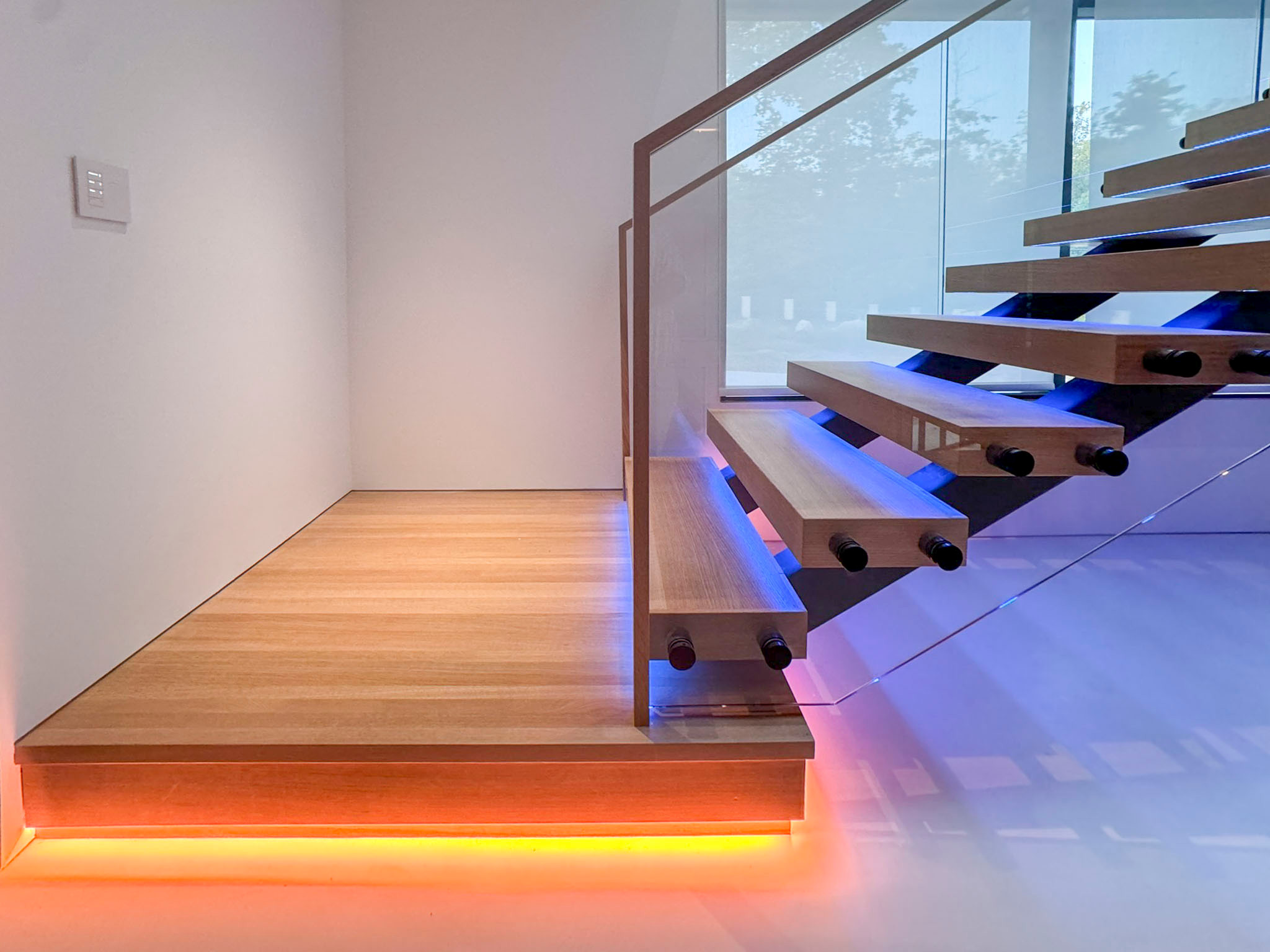 126_Visually Open and Light Contemporary Staircase, Mclean, VA 22102