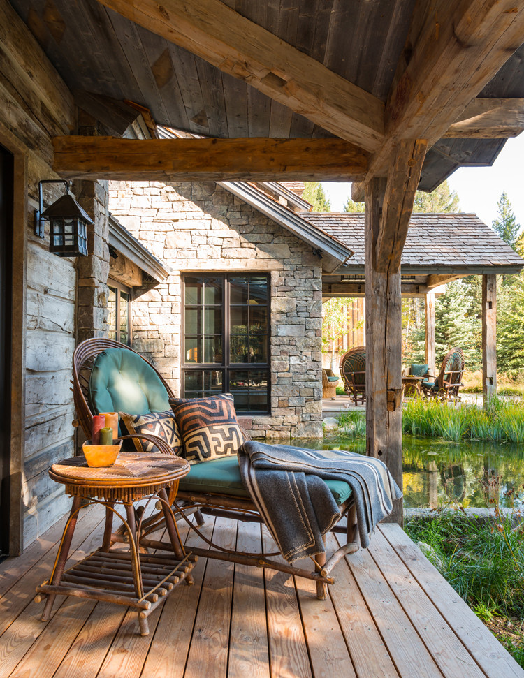 Rustic Ranch - Rustic - Porch - Denver - by Associates III Interior ...
