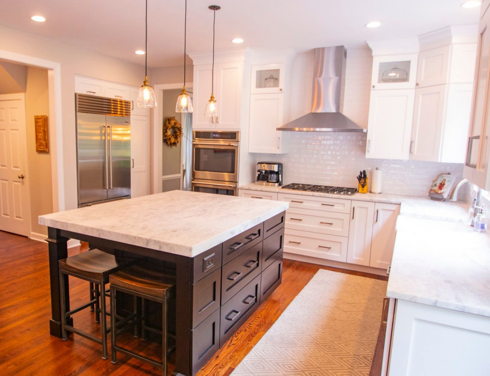 Inspiration for a transitional home design remodel in DC Metro