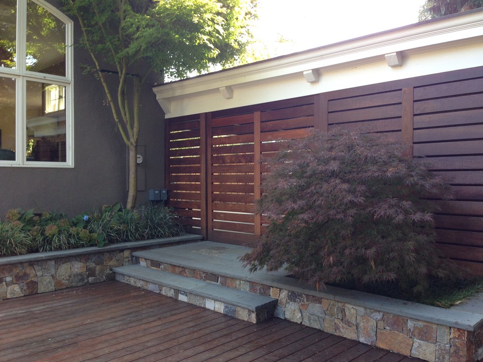 This is an example of a traditional patio in San Francisco.