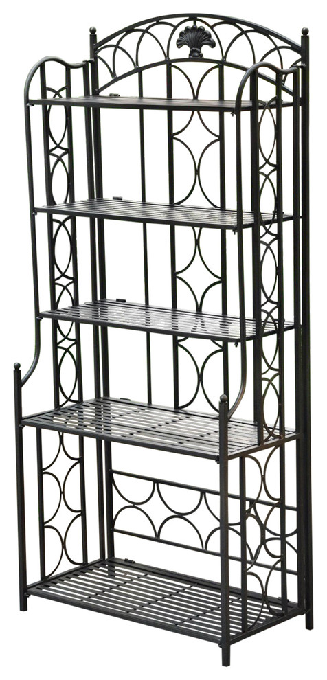 outdoor bakers rack for plants