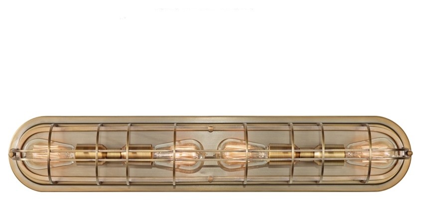 Murray Feiss VS36004-DAB Urban Renewal 4 Bulb Dark Antique Brass Vanity Strip