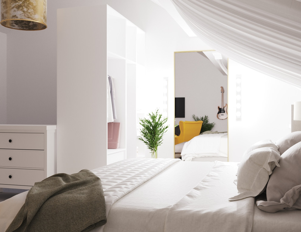 Спальня на мансардном этаже