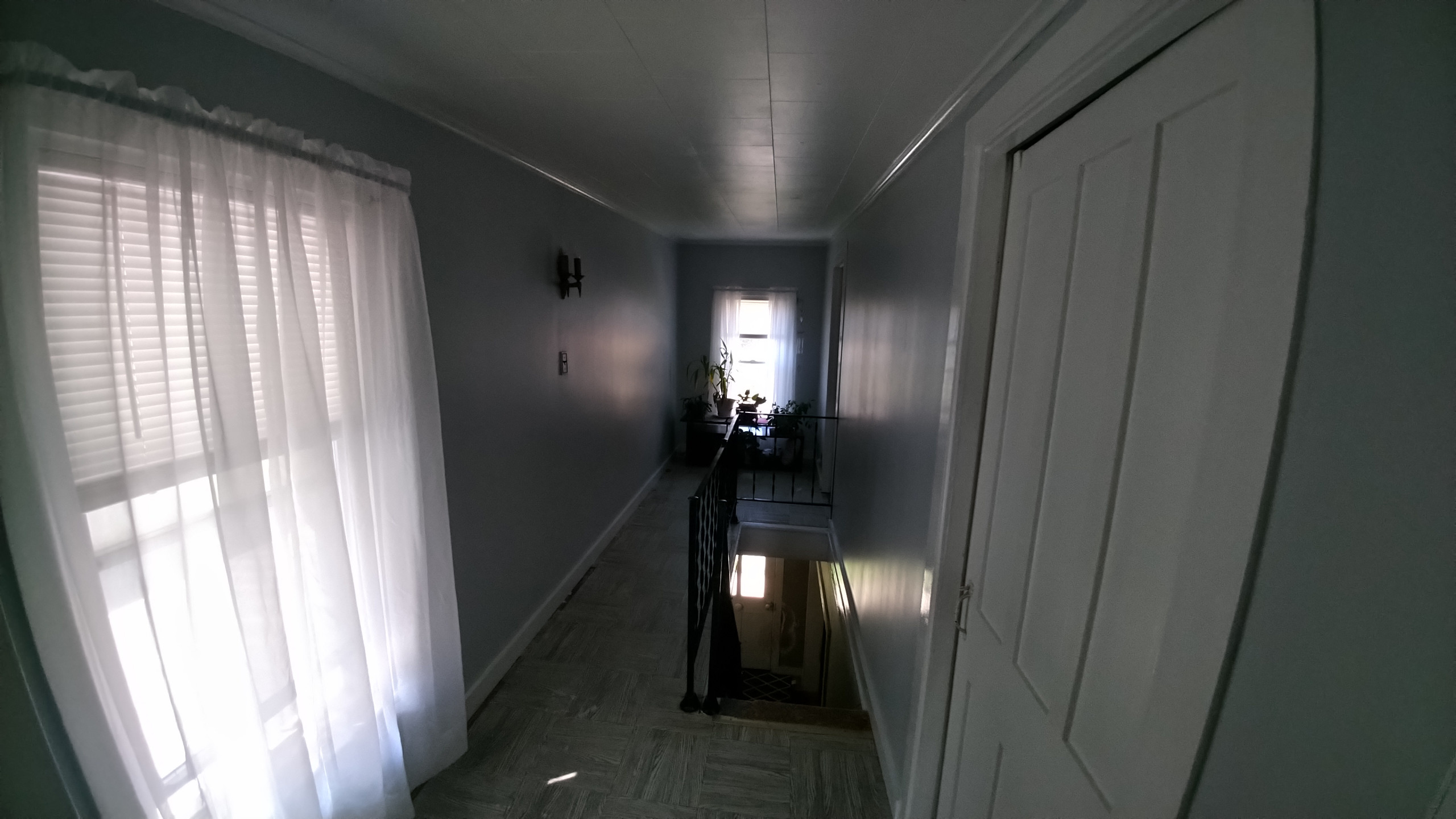 upstairs drywall/ trim replacement and paint