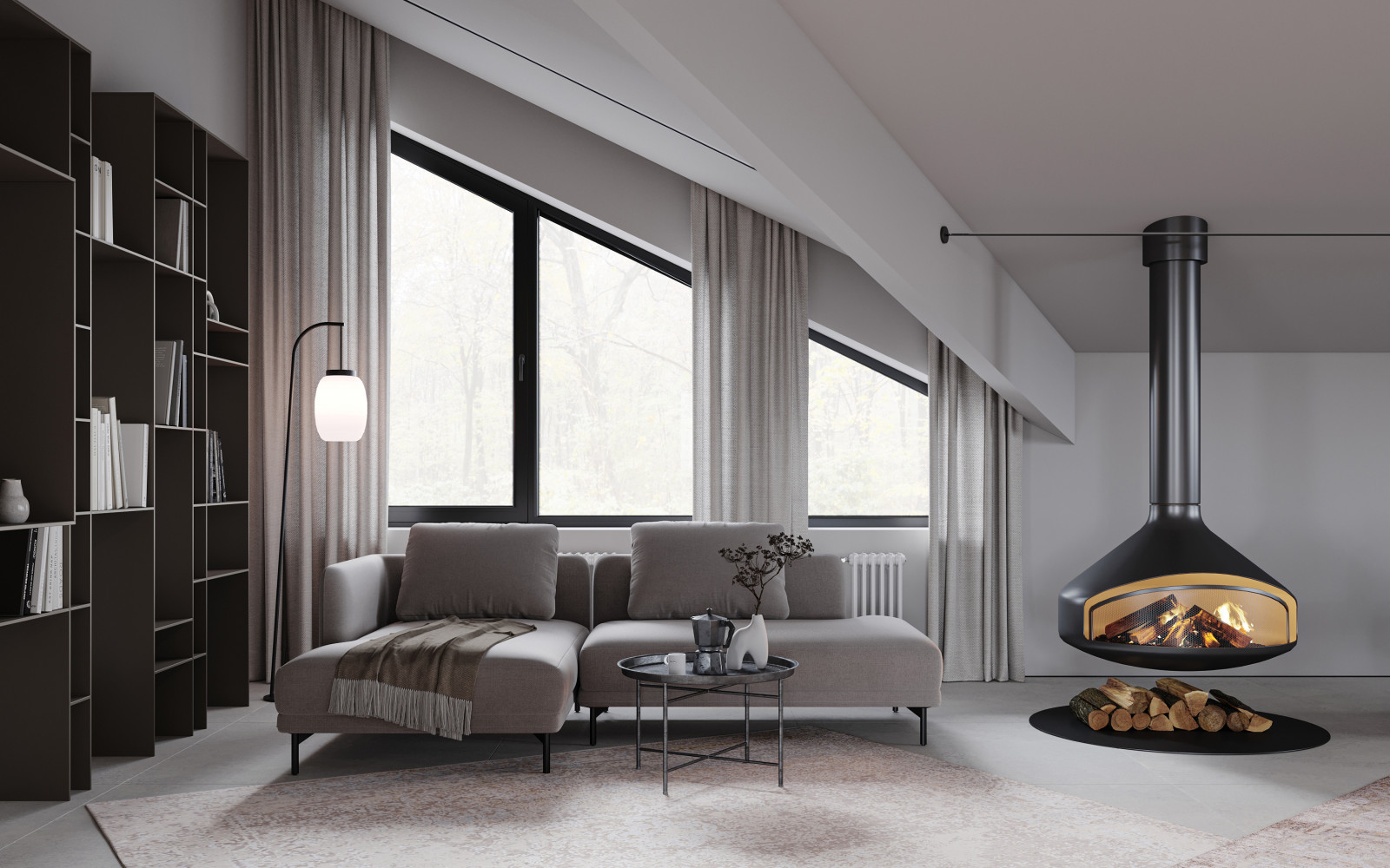 Каминная зона