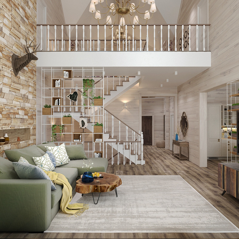 Частный дом с деревянного сруба