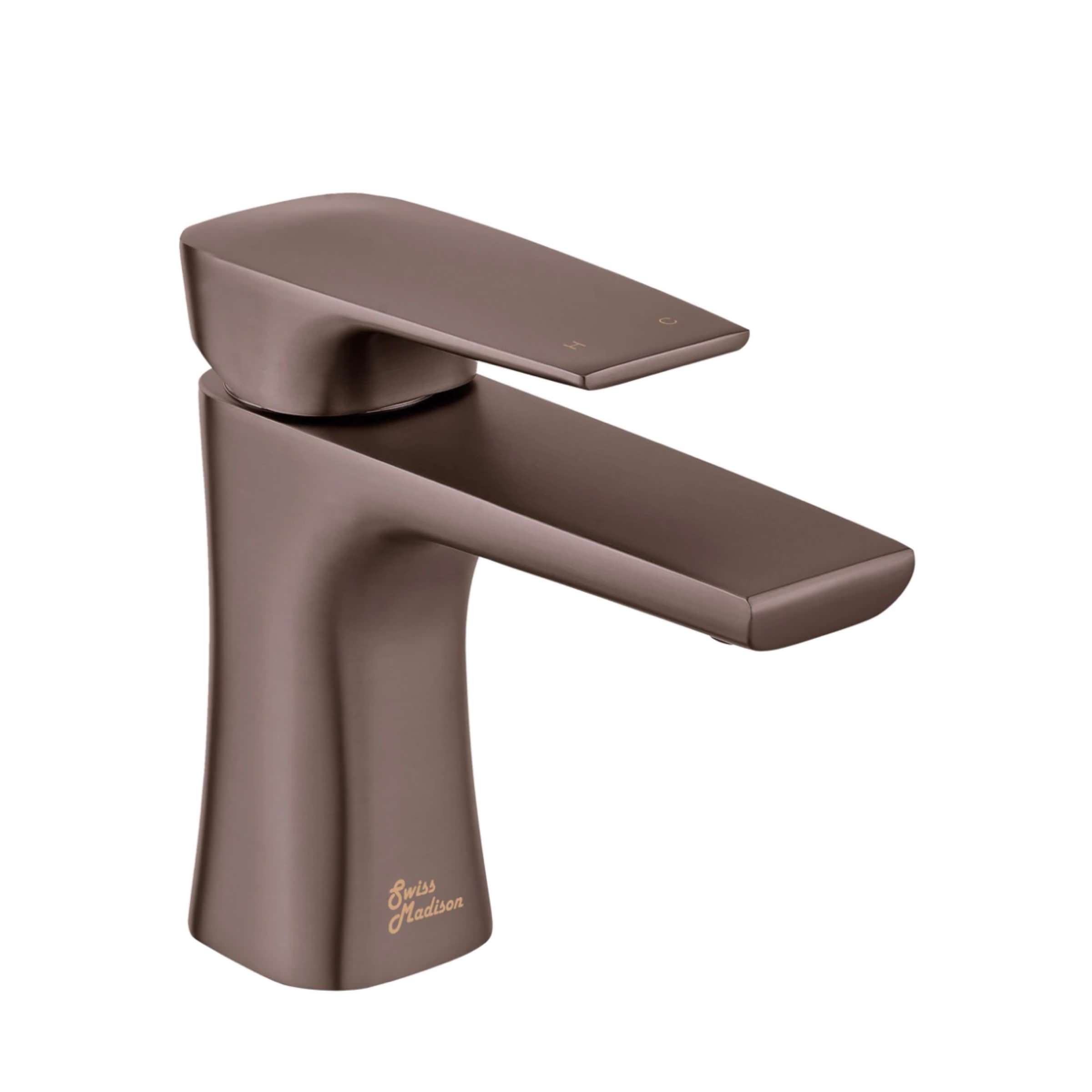 Monaco Single Hole, Single-Handle, Basin Faucet In Oil Rubbed Bronze.       Finishes: Chrome, Matte Black, Brushed Nickel, Brushed Gold (SM-BF20OR)