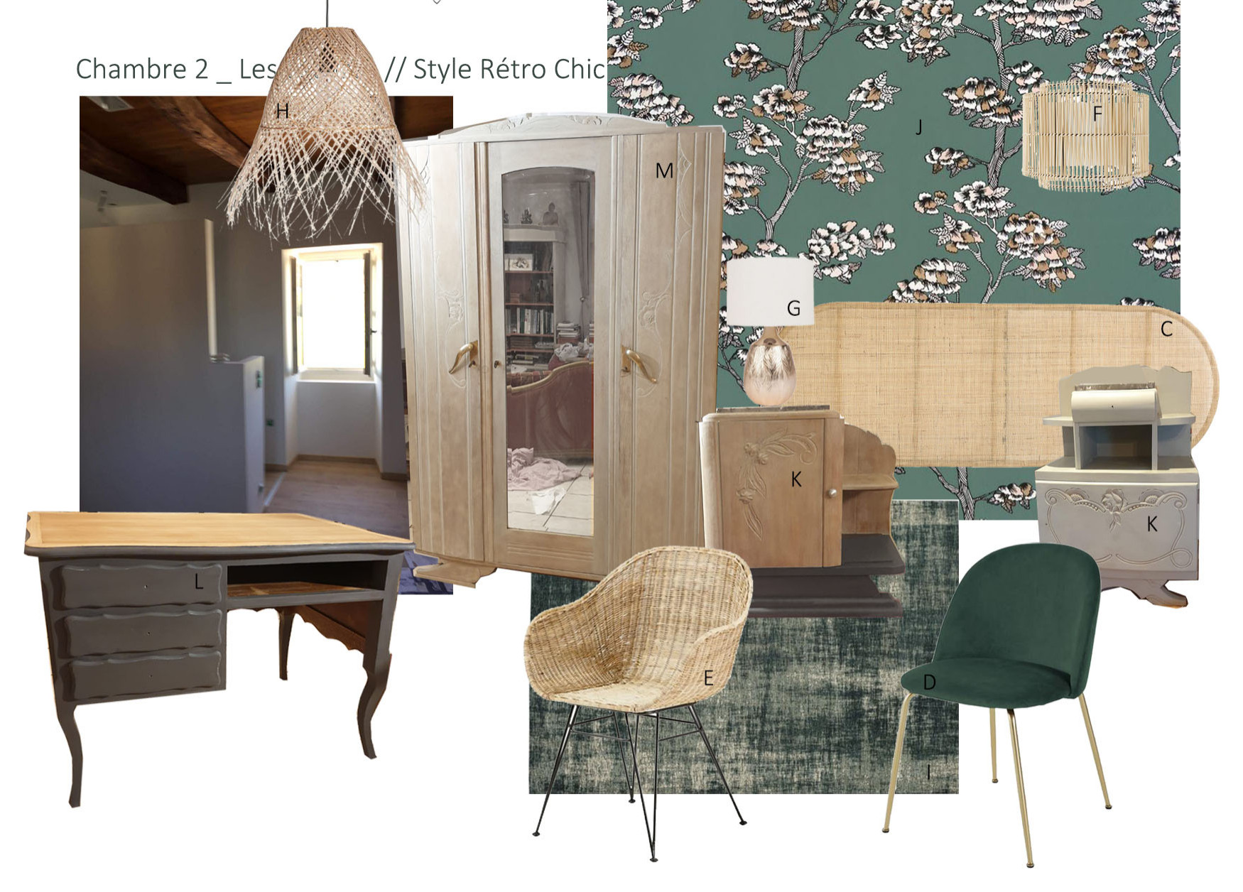 R+1 - Chambre 2 (Planche ambiance)
