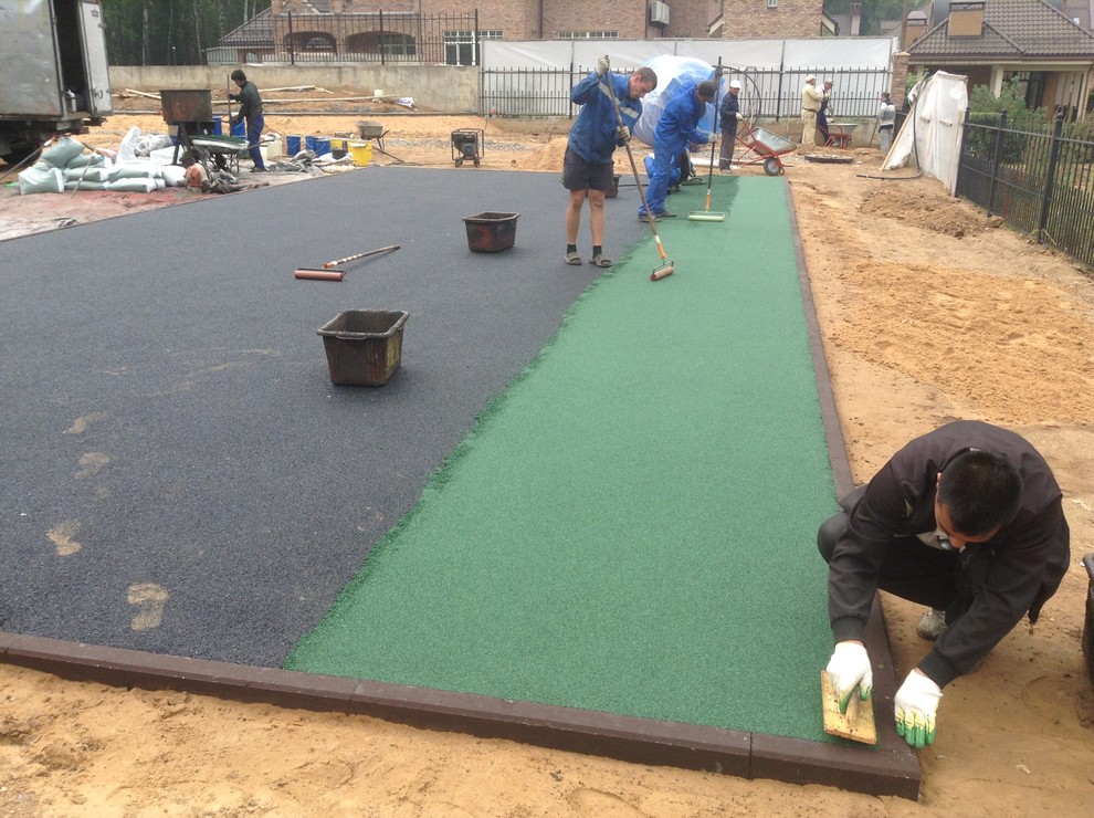 Ландшафтные работы в к/п  "Бельгийская деревня"