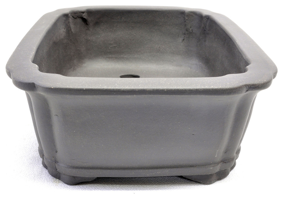 Purple Clay Rectangular Bonsai Pot Asian Indoor Pots And Planters
