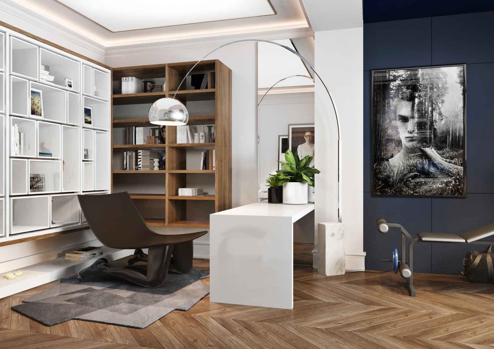 Дизайн и ремонт квартиры в ЖК «Донской Олимп» — Пересечение миров.