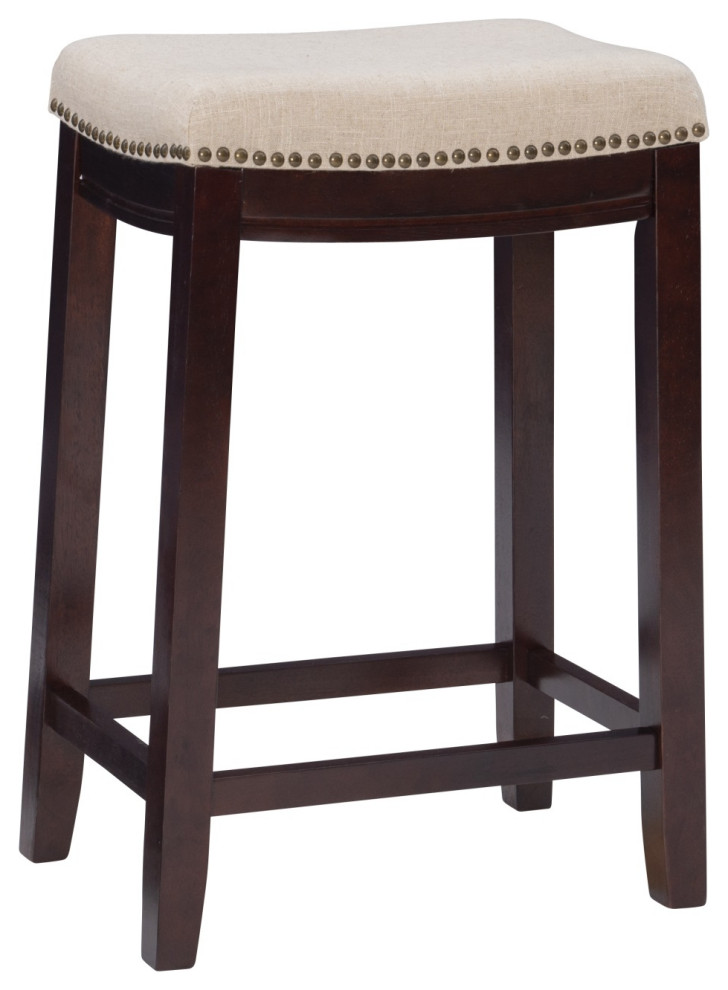 Claridge Linen Counter Stool Transitional Bar Stools And Counter