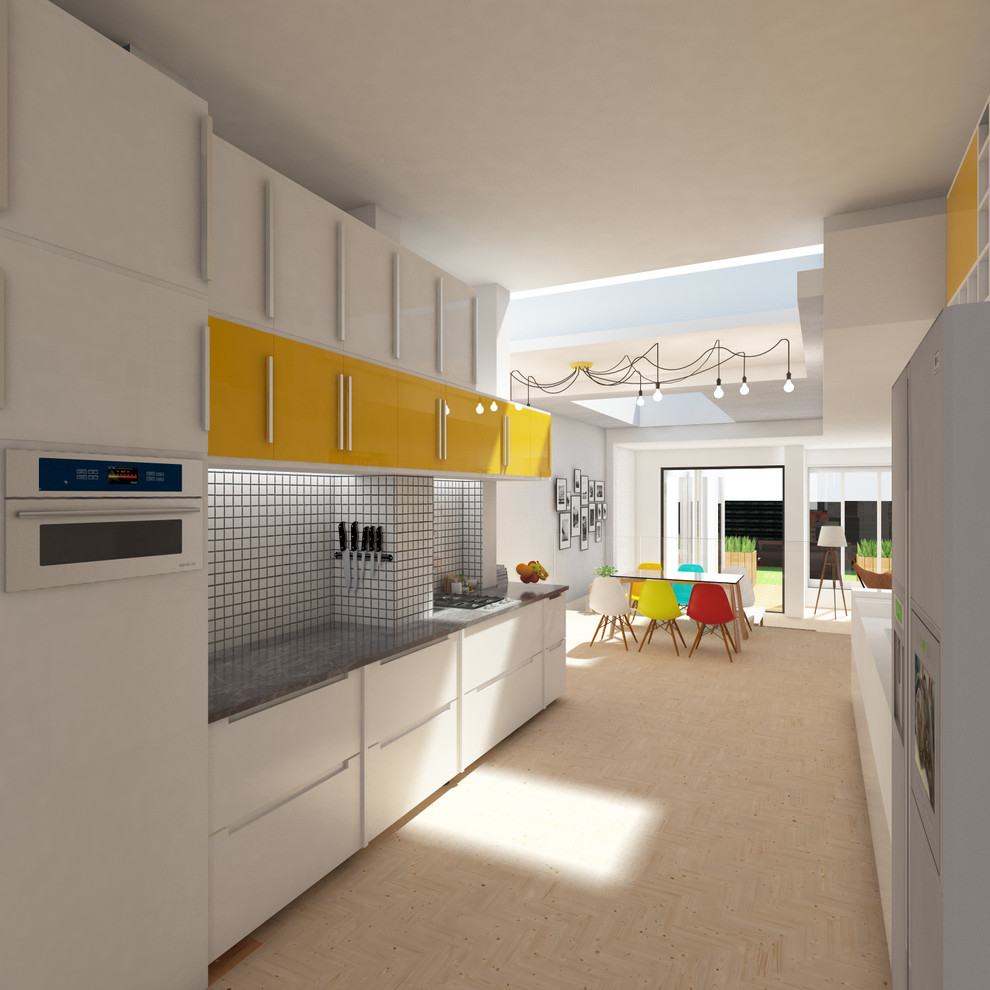 3D design model for kitchen layout and daylight