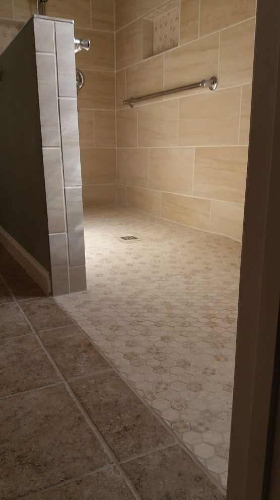 Contemporary Master Bath Conversion to ADA/Zero Entry