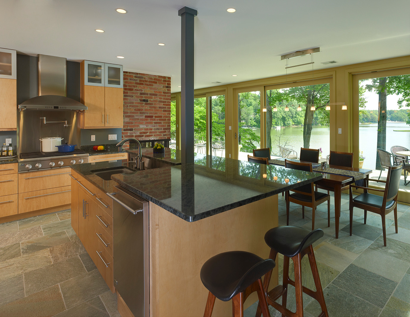 Kitchens - Mid Century Modern Lake House