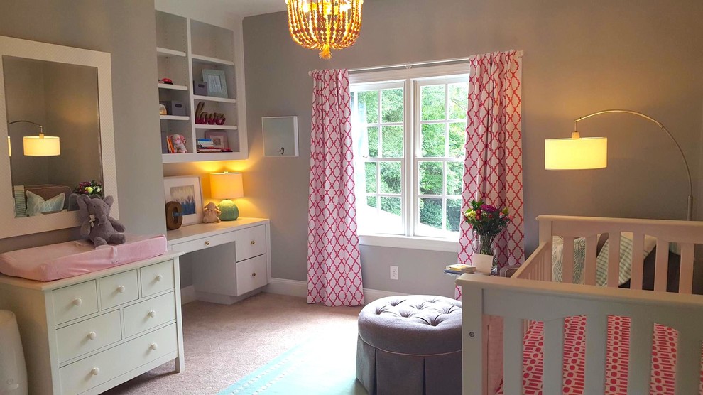 Nursery - transitional nursery idea in Charlotte
