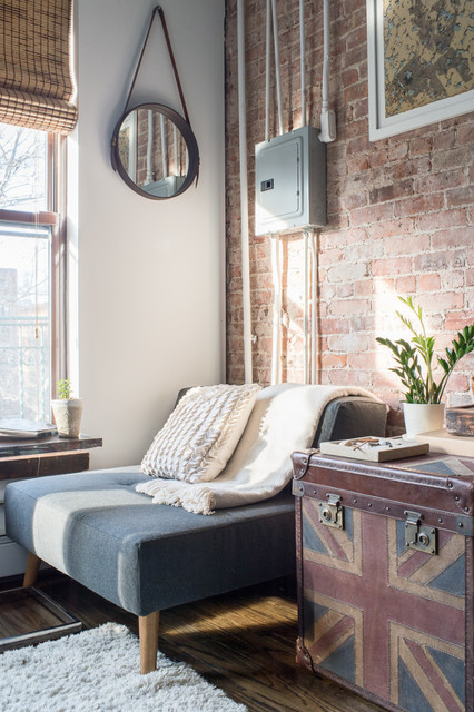 Chinatown Loft industriell-vardagsrum