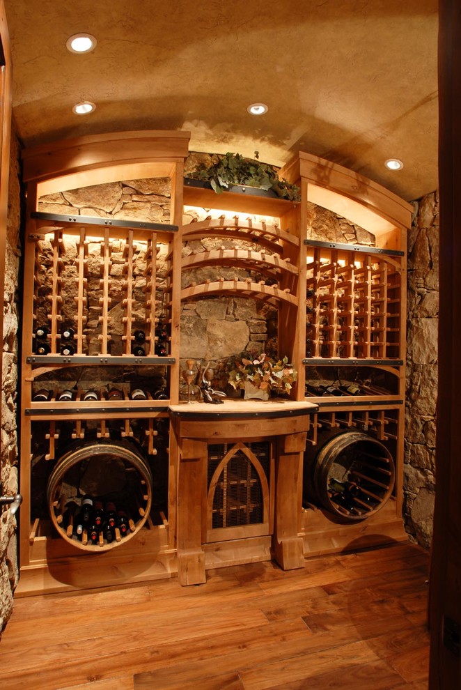 Inspiration for a contemporary wine cellar in Salt Lake City.
