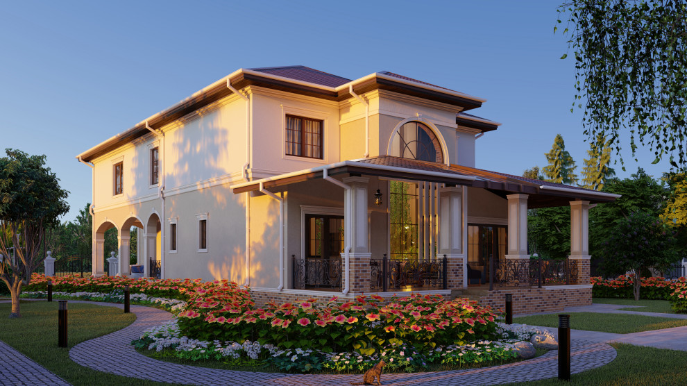 ДОМ-УСАДЬБА НА 2 СЕМЬИ + МАСТЕРСКАЯ (В1)