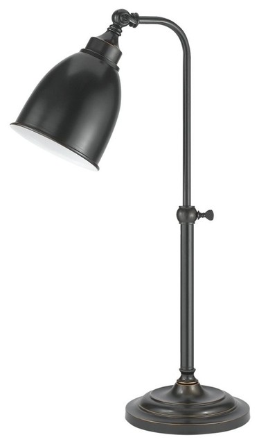 25 Dark Bronze Table Lamp With Shade Traditional 25 Dark Bronze Table Lamp With Shade Traditional Desk Lamps By Designer Lighting And Fan
