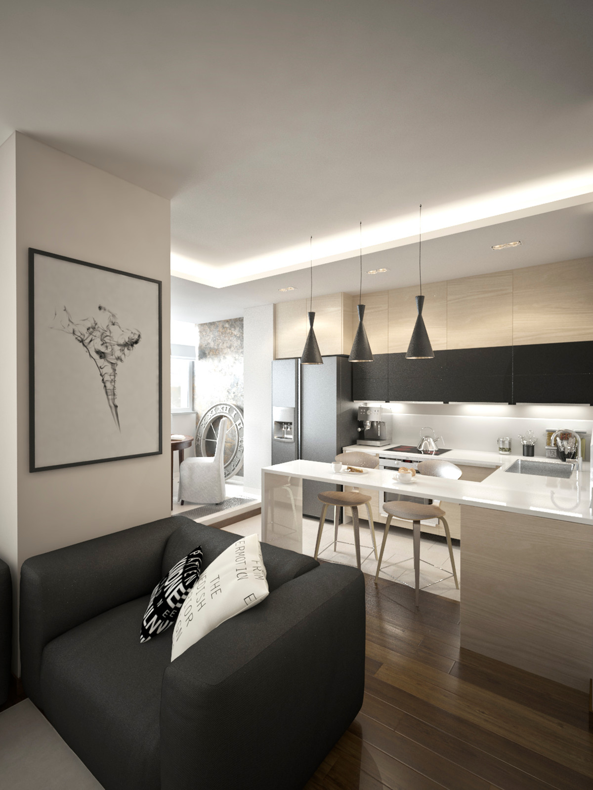 Дизайн проект Квартиры 76 м2