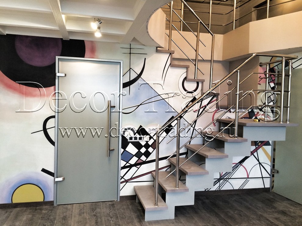 Частная квартира - отделка "Итальянская гладкая краска и фреска Кандинский"