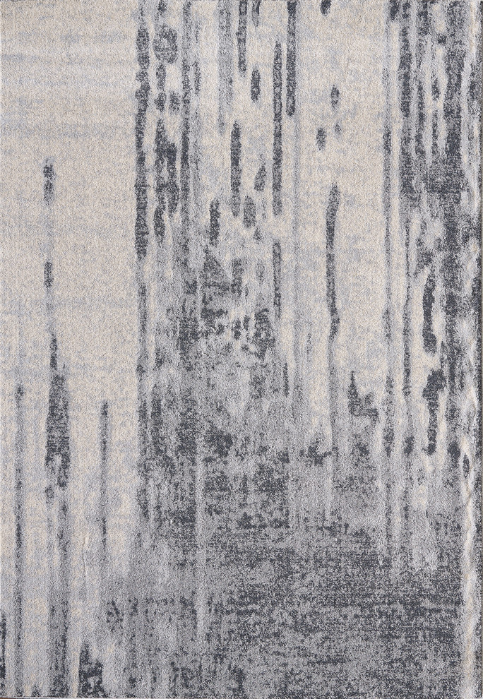 Abani Quartz QRZ110A Gray Beige Contemporary Distressed Area Rug, 5'x8'
