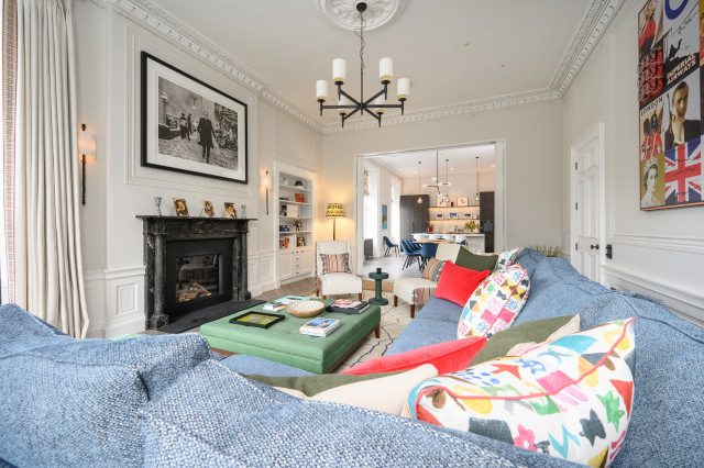 Heriot Row, Edinburgh transitional-living-room