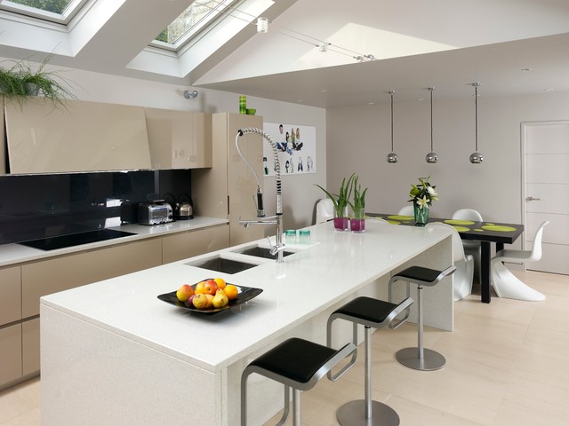 High Ceiling Kitchen contemporary-kitchen