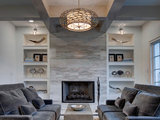 Transitional Living Room by Wolfe Rizor Interiors