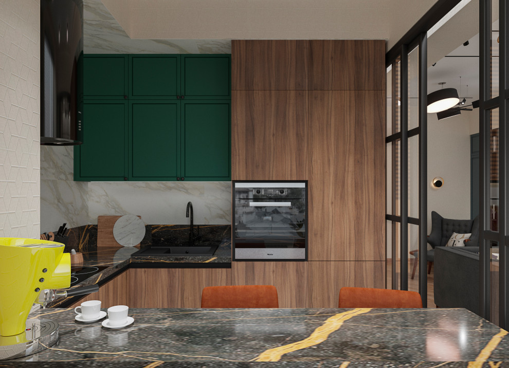 Дизайн-проект. 2-хкомнатная квартира на набережной. Москва. 2019 г.