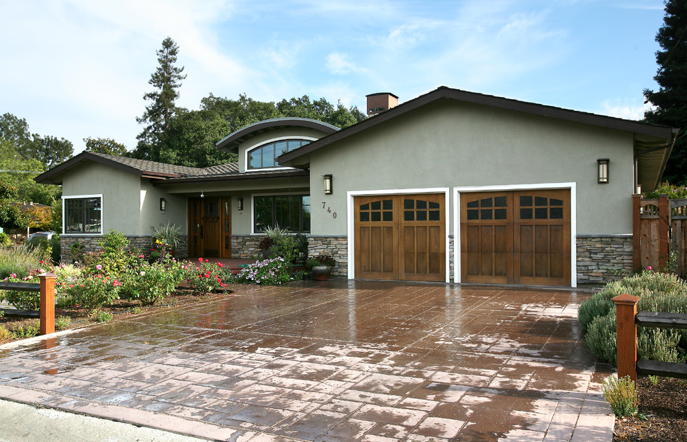 This is an example of a traditional exterior in San Francisco with stone veneer.