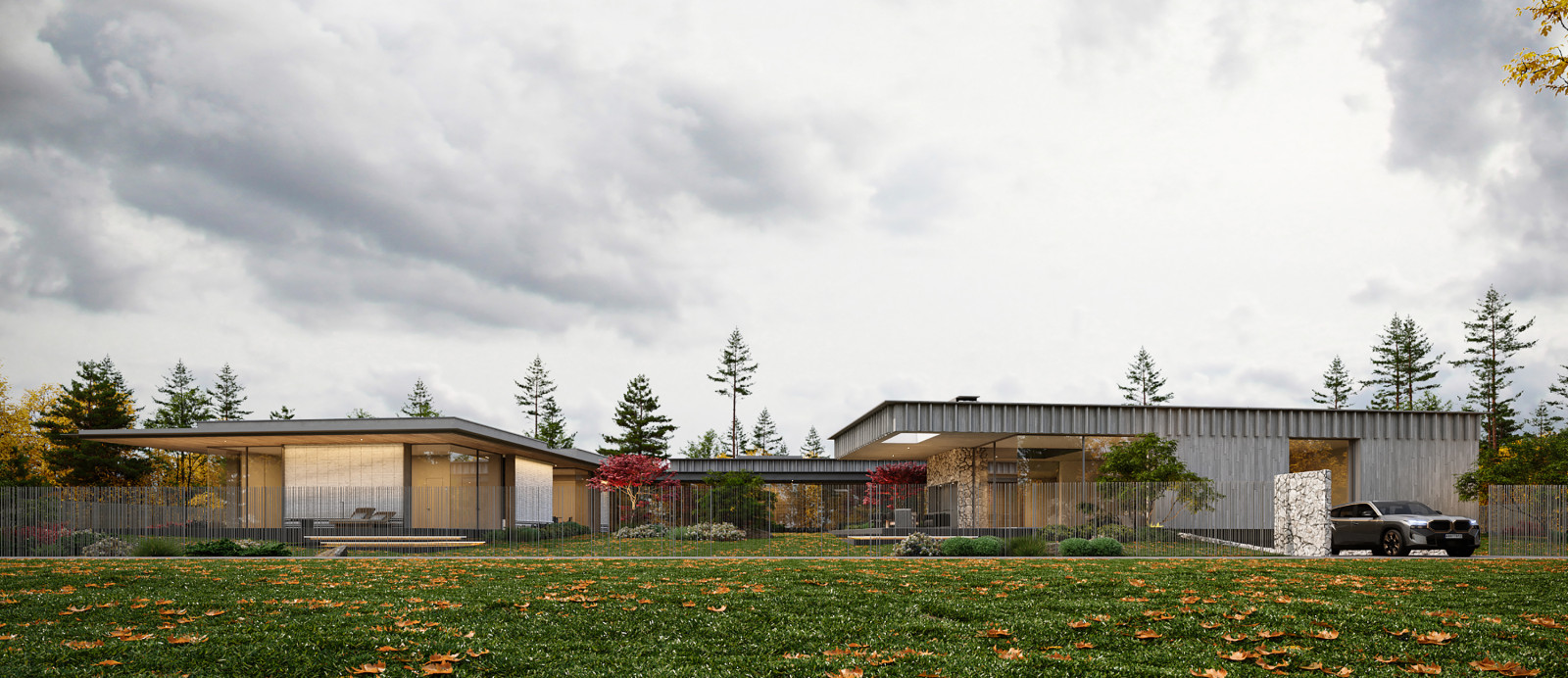 Introspective House рядом с Национальным парком «Лосиный Остров».