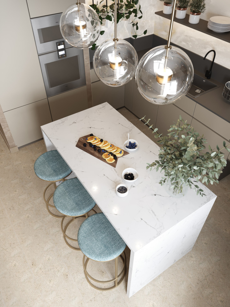 4-к квартира 105 м² в бардовых цветах