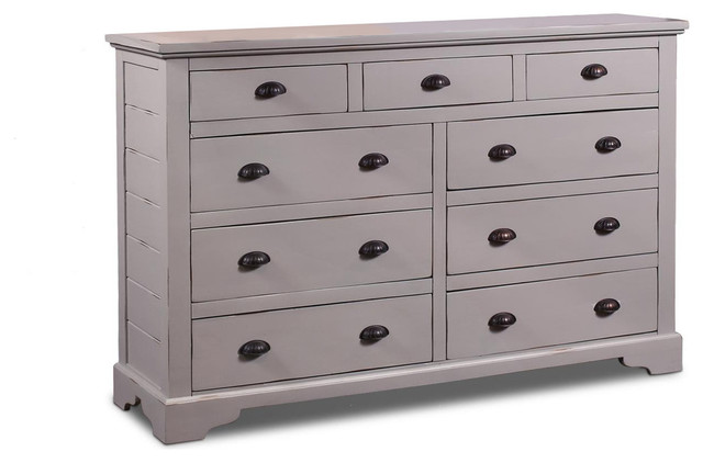 Sunset Trading Coastal Charm 9 Drawer Dresser Transitional