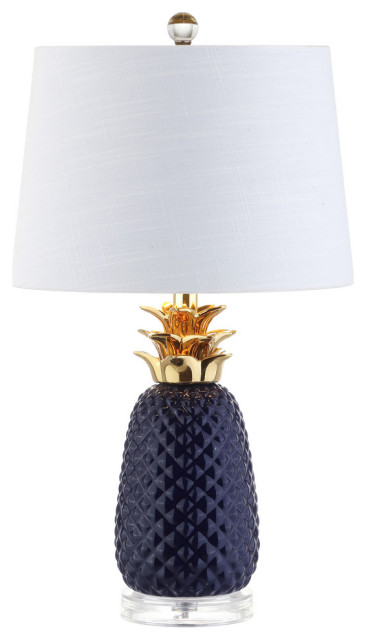 white pineapple table lamp