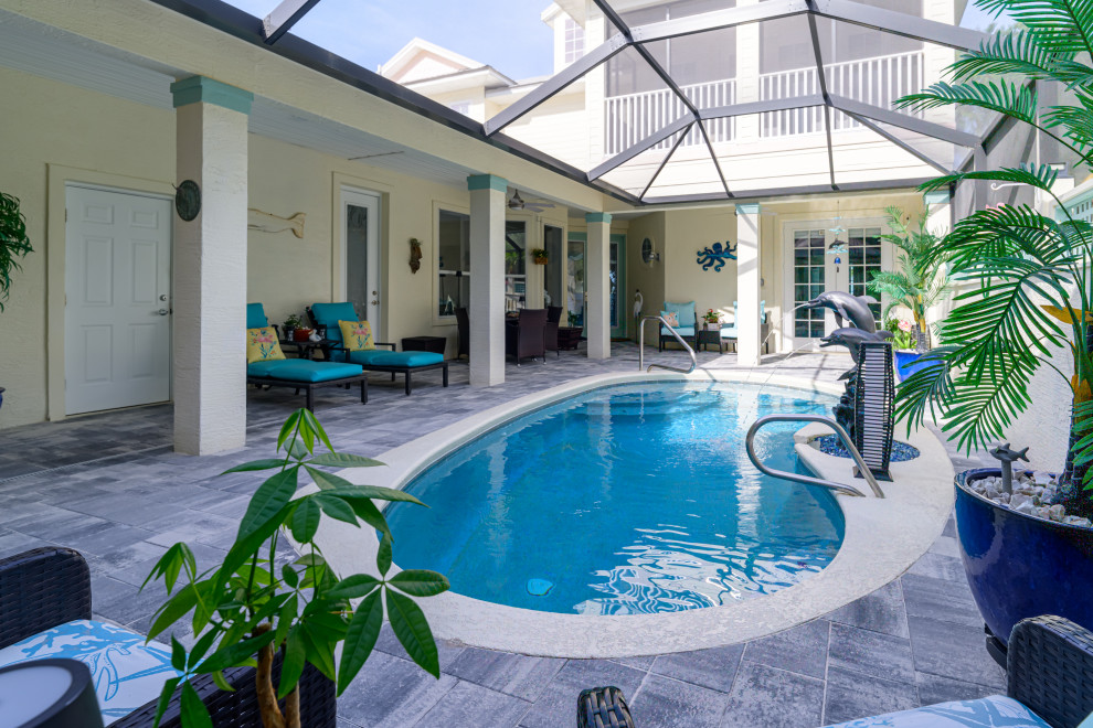 Travertine Pavers Pool Deck
