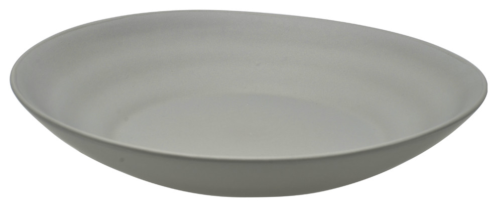 Ripple Pasta Plates, Set of 6, Gray