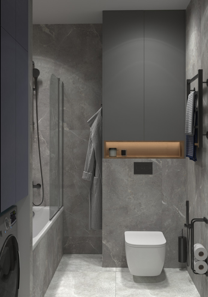 Санузел в стиле лофт