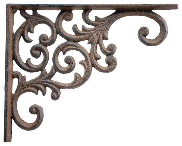 Wall Shelf Bracket Ornate Vine Pattern Brown Cast Iron 9 375 Deep Mediterranean Brackets By Tgl Direct - Ornate Wall Shelf Brackets Wall Shelf Bracket Ornate Vine Pattern Brown Cast Iron 9 375 Deep Mediterranean Brackets By Tgl Direct - Ornate Wall Shelf Brackets