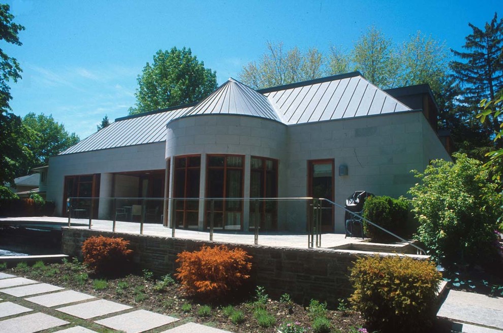 This is an example of a contemporary exterior in Raleigh.