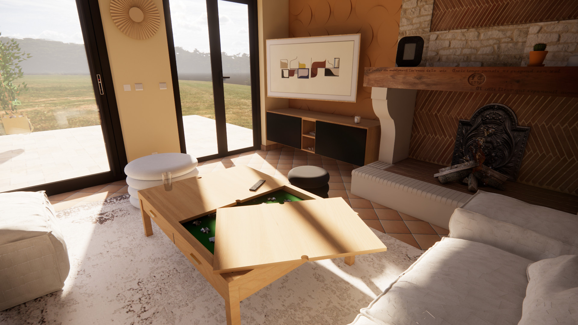 Projet 3D - Aménagement d'un RDC de maison
